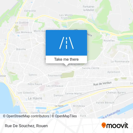 Rue De Souchez map