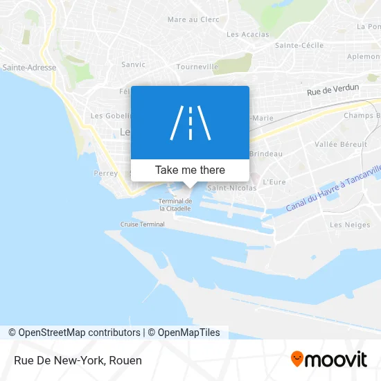Rue De New-York map