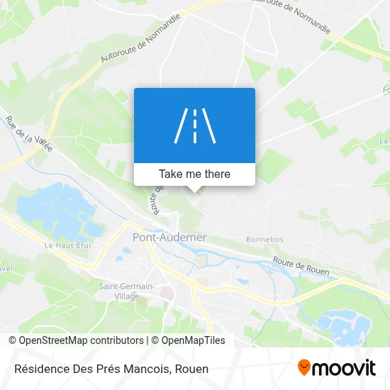 Résidence Des Prés Mancois map