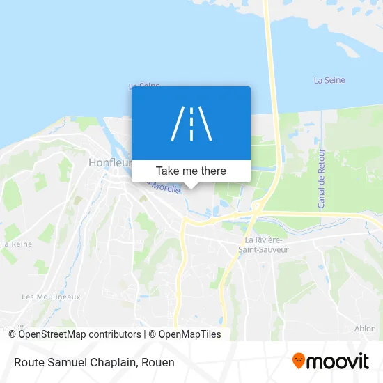 Route Samuel Chaplain map