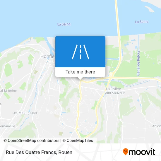 Mapa Rue Des Quatre Francs