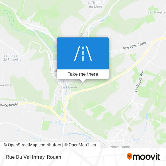 Rue Du Val Infray map