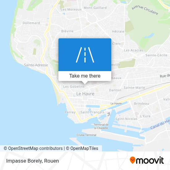 Impasse Borely map