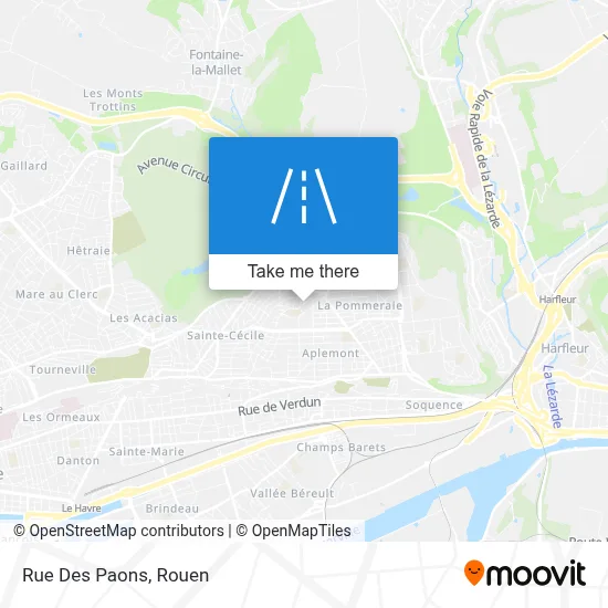 Mapa Rue Des Paons