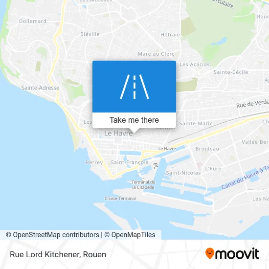 Rue Lord Kitchener map