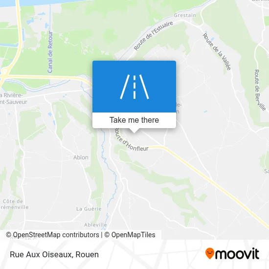 Mapa Rue Aux Oiseaux