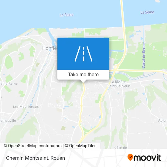 Chemin Montsaint map