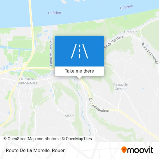 Route De La Morelle map