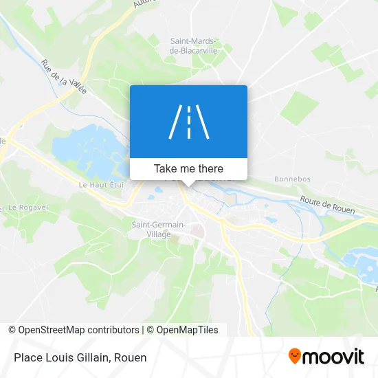 Place Louis Gillain map