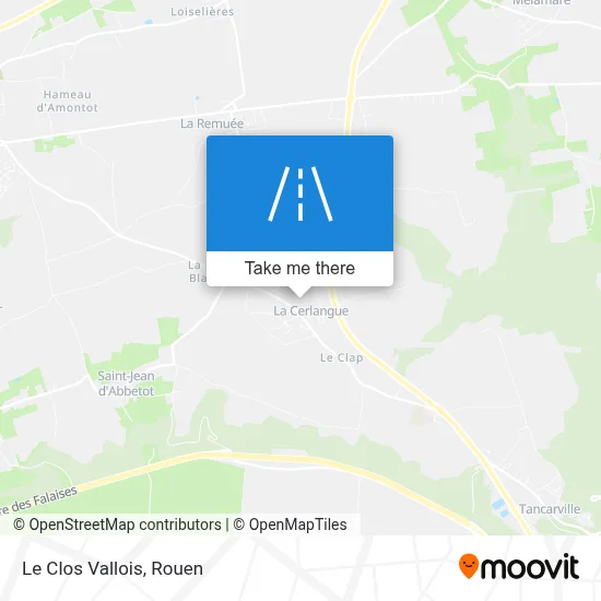 Le Clos Vallois map