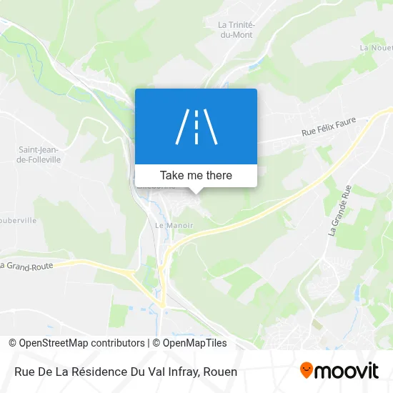 Rue De La Résidence Du Val Infray map