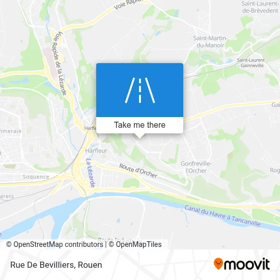 Rue De Bevilliers map