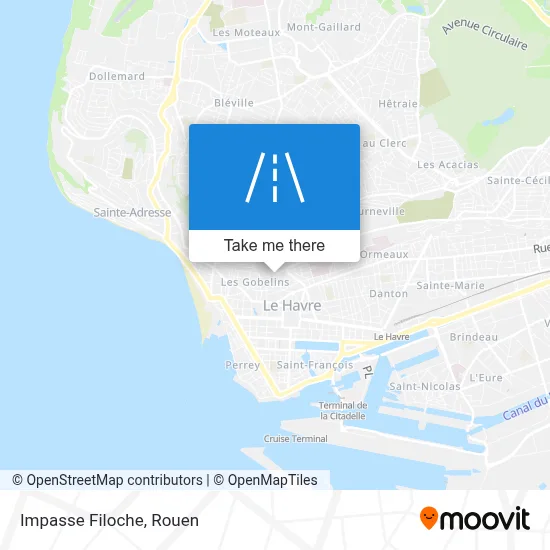 Impasse Filoche map