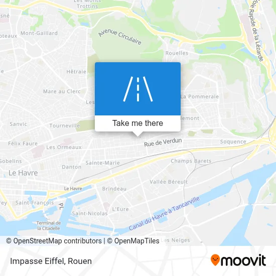 Impasse Eiffel map