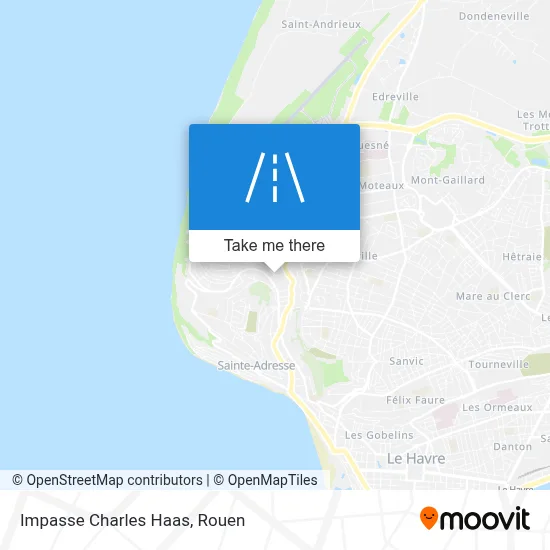 Impasse Charles Haas map