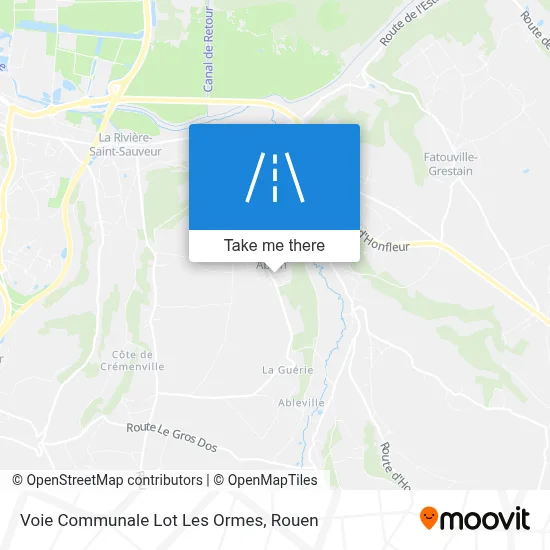 Voie Communale Lot Les Ormes map