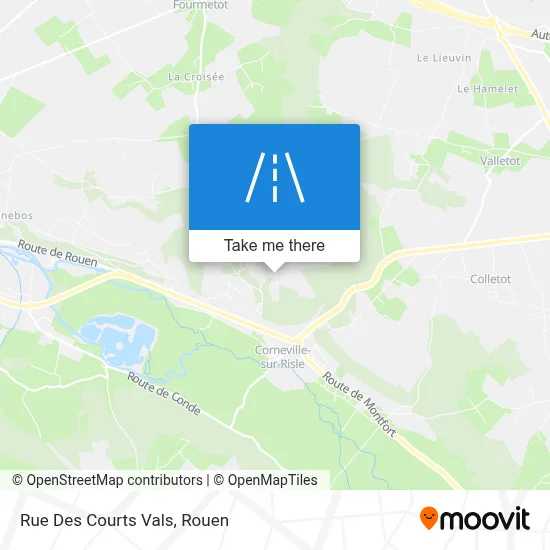 Rue Des Courts Vals map
