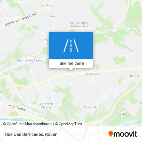 Mapa Rue Des Barricades
