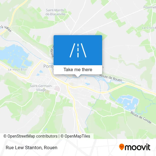 Mapa Rue Lew Stanton