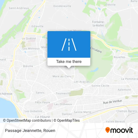 Passage Jeannette map