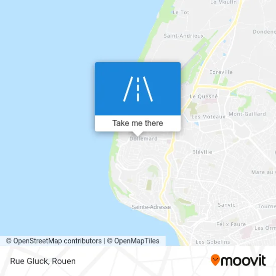 Mapa Rue Gluck