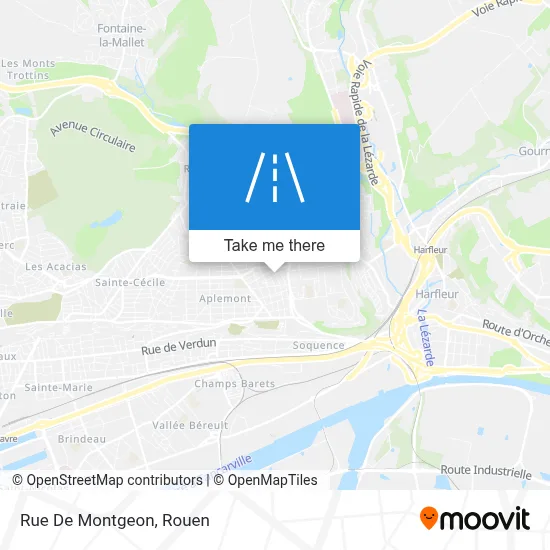 Rue De Montgeon map