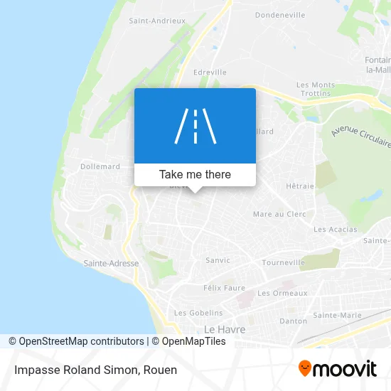 Impasse Roland Simon map
