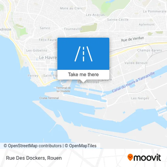 Rue Des Dockers map
