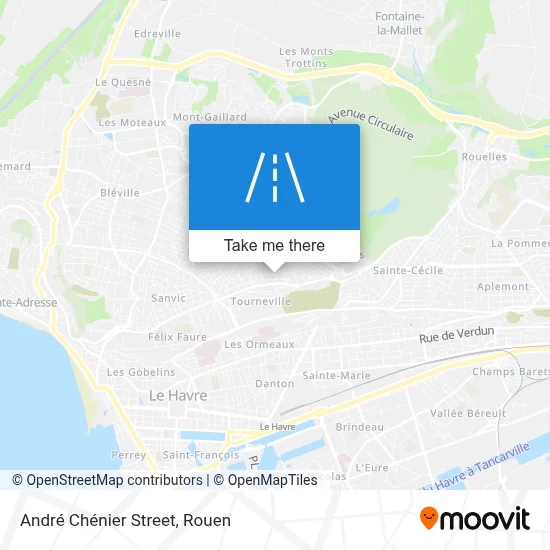 Mapa Rue André Chénier