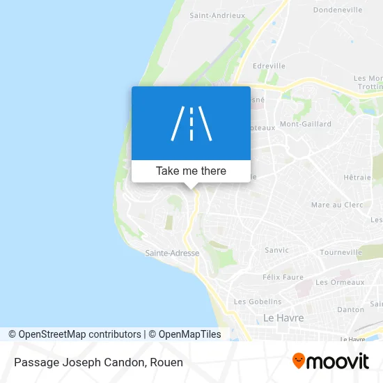 Passage Joseph Candon map