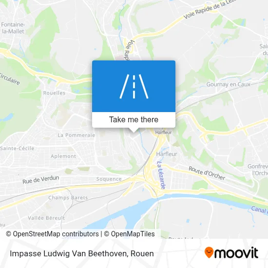 Impasse Ludwig Van Beethoven map