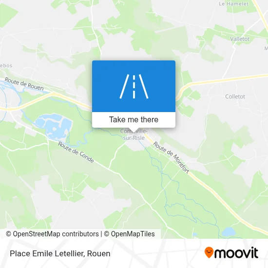 Place Emile Letellier map