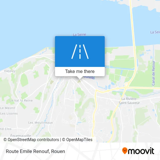 Route Emile Renouf map