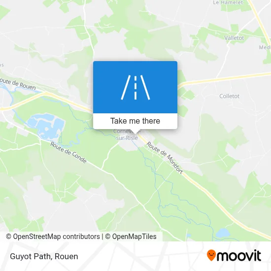 Mapa Chemin Guyot