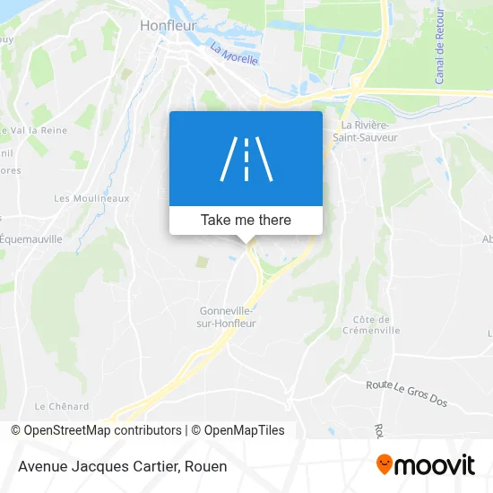 Avenue Jacques Cartier map