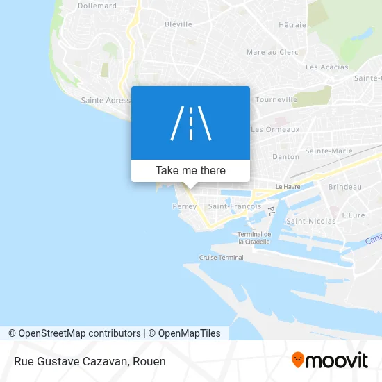 Rue Gustave Cazavan map