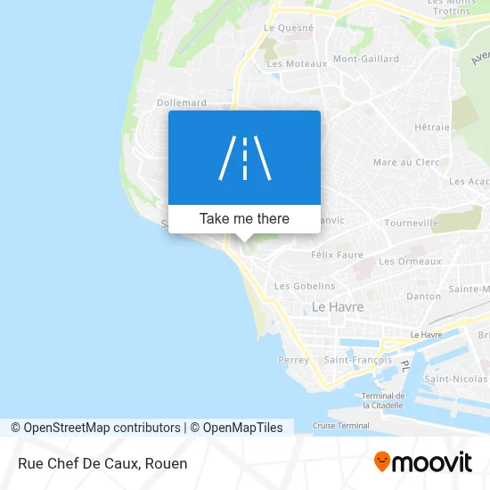 Mapa Rue Chef De Caux