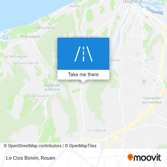 Le Clos Boivin map