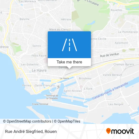 Mapa Rue André Siegfried