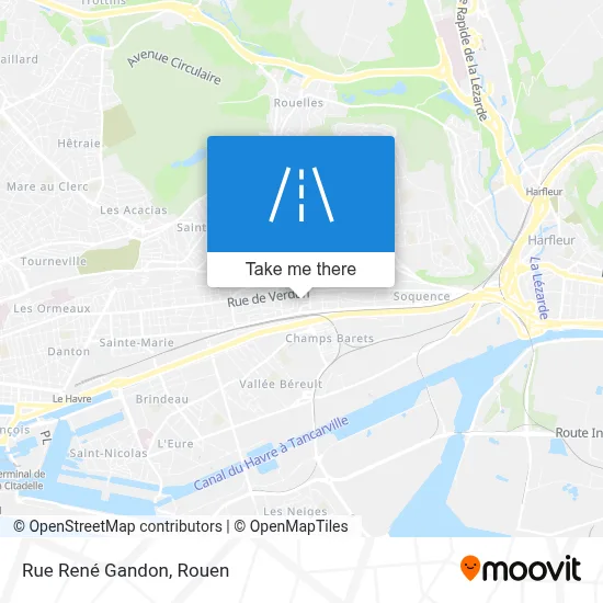 Rue René Gandon map