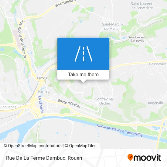 Mapa Rue De La Ferme Dambuc