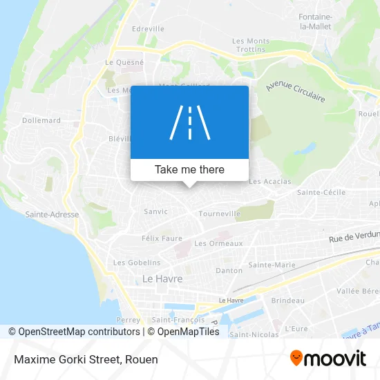 Mapa Rue Maxime Gorki