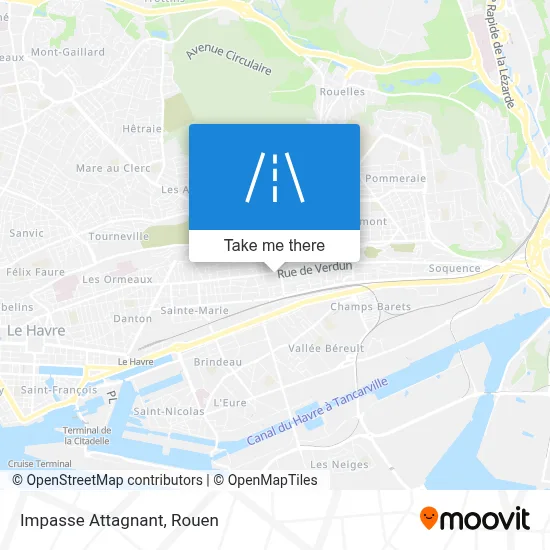 Impasse Attagnant map