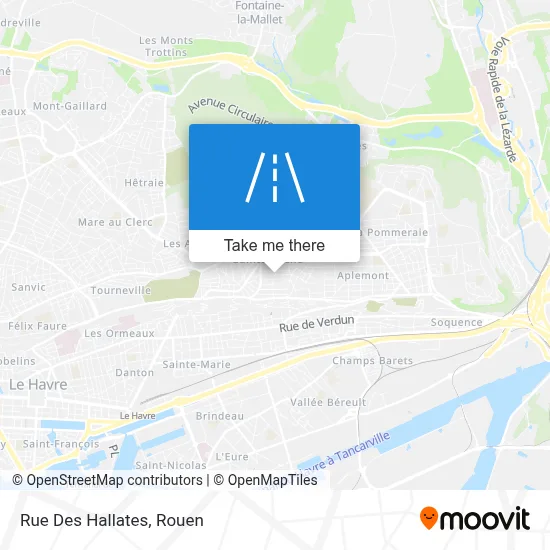Rue Des Hallates map