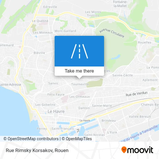 Rue Rimsky Korsakov map