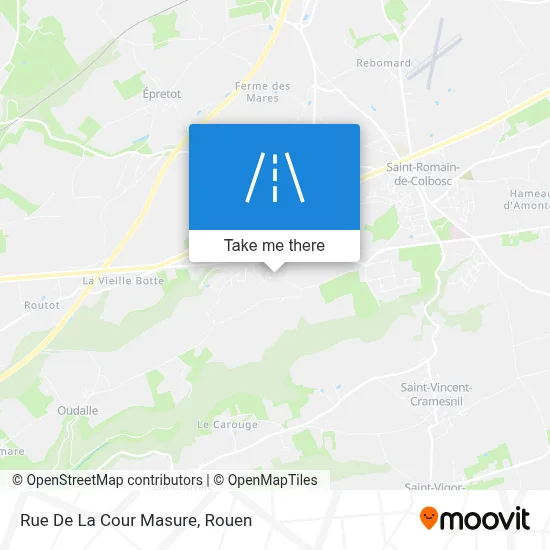 Rue De La Cour Masure map