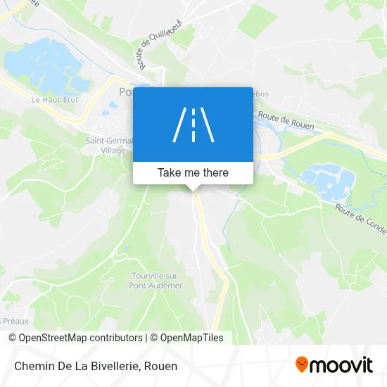 Chemin De La Bivellerie map