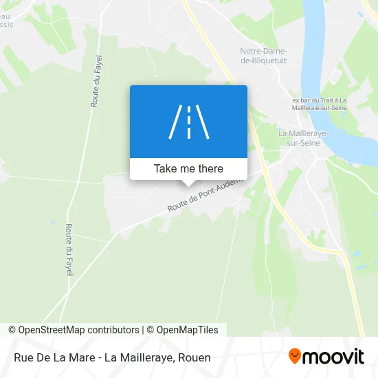 Rue De La Mare - La Mailleraye map