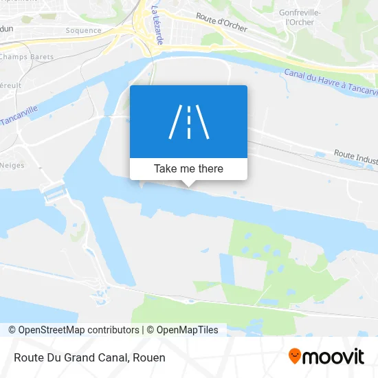 Route Du Grand Canal map