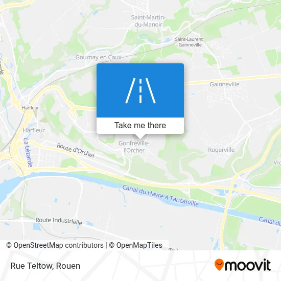 Rue Teltow map